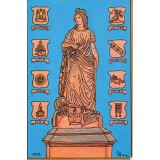 Carte postale - Statue place de la Sinne - André Friedrich - 1998