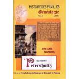 Histoire des familles PETERSHOLTZ - 2007 - réédition - version papier avec index et compléments