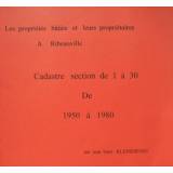 Histoire des propriétés bâties de Ribeauvillé - Cadastre de 1950 à 1980 - 1/2 - version numérique